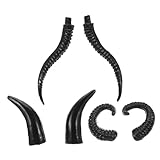 Qualité du plastique : les cornes artificielles décoratives en forme de corne de mouton sont soigneusement conçues à partir de plastique résistant, garantissant que les pièces décoratives en corne de bœuf ne se fissureront pas ou ne perdront pas leur couleur au fil du temps, les cornes de bœuf artificielles, les accessoires en corne d'antilope DIY