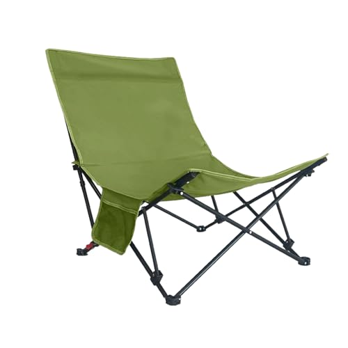 Silla de campamento plegable ligera para exteriores, silla de camping portátil con respaldo alto para adultos, ideal para pesca y actividades de playa