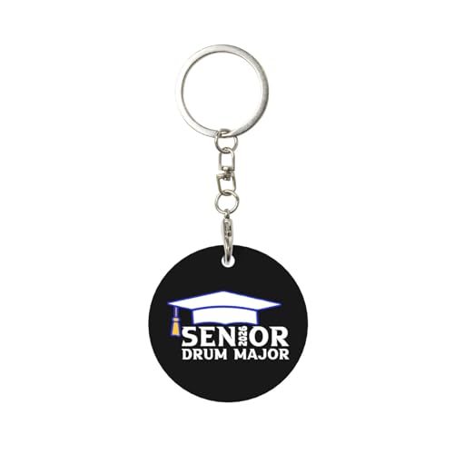 Kangweida Senior 2026 Drum Major Durable Aluminum Round Keychain Stylish Useful