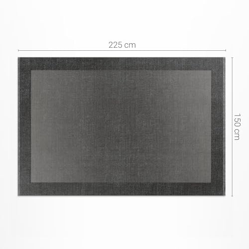 Tapis de jardin rectangle gris 150x225 pour décoration de balcon - 4