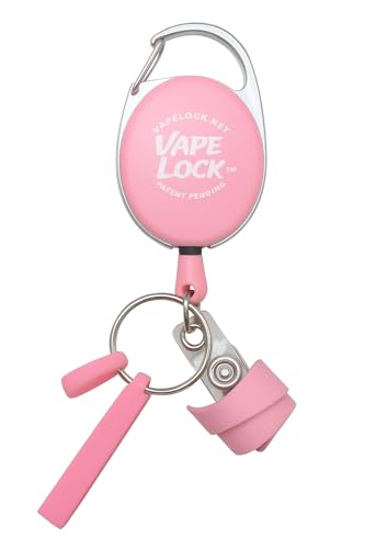 Vapelock Retracting Vape ClipPatent Pending The First Retracting Anti-Loss Device for All Lightweight Vapes Keeps Vape Upright and Available