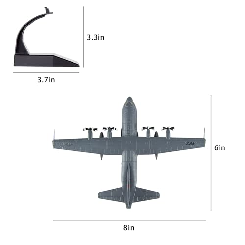 HANGHANG 1/200 Military Model Plane C-130 Alloy Fighter Plane Model Model Airplane for Collections and Displays - Image 6