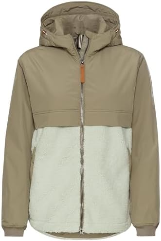 camel active Damen Teddyjacke mit Kapuze