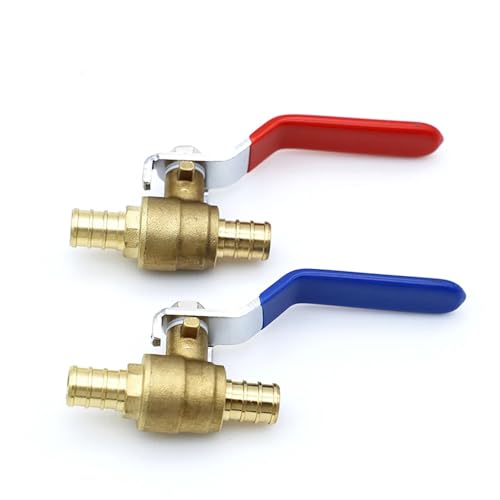 Válvula de bola PEX 1/2" de paso total para un flujo máximo de agua en casa, pack de 2 4