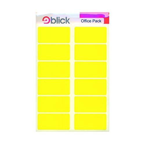 FINCHLEY Blick Labels in Office Packs 25mmx50mm Yellow (Pack of 320) RS020158 PEN FREE