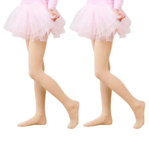 QOCUILC 2er-Pack Ballett-Strumpfhosen, Mädchen-Leggings, rutschfeste...
