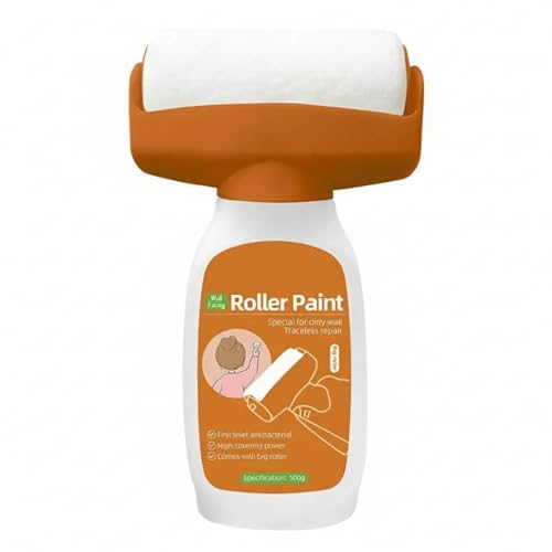SYOSI 500g Roller Wall Patching Brush Paint Paint for Wall Touch up Paint for Walls for Effortless Cleaning & Pristine Walls with Roller Brush White Wall Paint Repair Kit for Flat Ceiling Wall