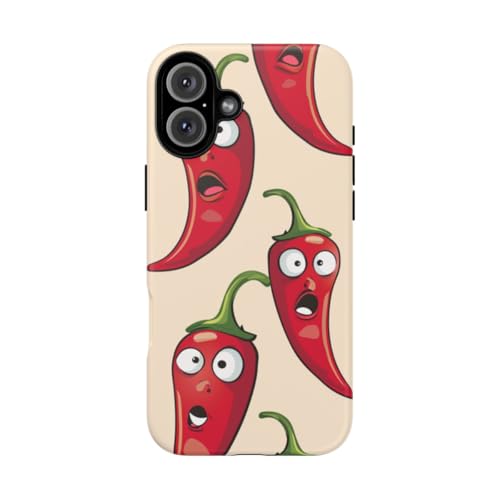 Coque iPhone 16 Plus piment rouge rigide mate