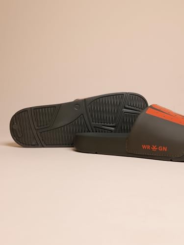 Image of WROGN Men's Anti-slip Sliders | Lightweight EVA Sole | Foam Padded Comfort