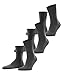 Produktbild FALKE Unisex Socken Run Multipack U So Baumwolle einfarbig 3 Paar, Grau Dark Grey 3970, 42-43
