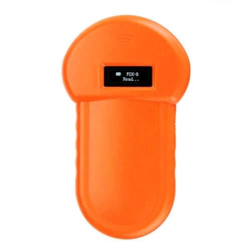 ASDY 134.2Khz ISO FDX-B Lecteur de Puces Animaux, Analyseur d'animal de Poche Microchip, Écran LCD, Convient L'identification la Gestion des Animaux de Compagnie