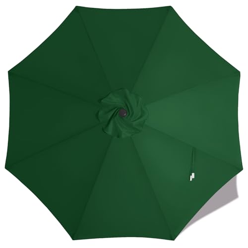 Image of MASTERCANOPY Patio Umbrella 11 ft Replacement Canopy for 8 Ribs-Forest Green Canopy Only