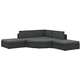 Tidyard 12-tlg. /6-tlg.Modulare Bauweise Rattan-Gartensofagarnitur Garten Lounge Set Möbel-Set Lounge-Set Gartensofa-Set Mit Auflagen & Sitzpolster Rückenpolster,Sofa-Mittelstück,Ecksofa,Poly Rattan