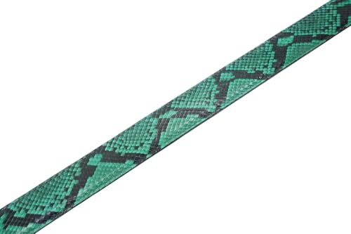 Image of Pelgio Genuine Python Snake Skin Auto Locking Men's Belt 46 inch Long