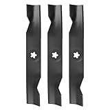 budrash 180054 Mower Blades for Hus qvarna 48' Deck, 173920 High Lift Blades Compatible with Hus qvarna YTH24V48 YTH2348, Pou LAN PP22V48 Lawn Tractor, Replace 532180054 539107519, 3 Pack