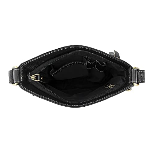 Image of Goatter Genuine Soft Leather Multi Pocket Sling Cross-BodyBag for Girls And Women,Medium