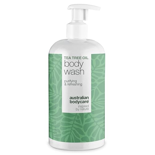 Tea Tree Gel Corporal para Granos, Piel Grasa y Mal Olor – Limpieza Profunda Diaria con Aceite de Árbol de Té para una Piel Purificada y Fresca