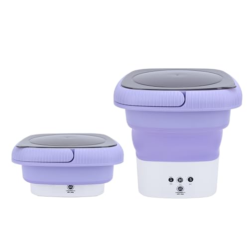 Mini machine à laver 9L portable violette avec essorage USB 5V - 3