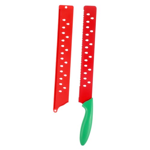 VALICLUD Watermelon Slicer Stainless Steel Melon Cutter Serrated Knife Comfortable to Hold Kitchen Tool Fruit Slicer