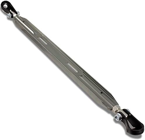 HYPERSPEED Strut Bar Front Rear Lower Tower Brace Bar CNC Aluminum Compatible with Honda Civic/CRX/Civic Del Sol Fit for Acura Integra, Automotive Replacement (Rear Lower(27"), Gunmetal)