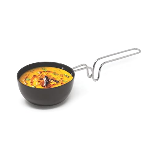 Image of Signoraware Opulent Non Stick Tadkapan 10cm | Ergonomically Designed Handle | Compact, Efficient & Stylish Tadka Pan | Ideal for Quick Tasks tadka for dal & Seasoning for Veggies (300ml | Steel)