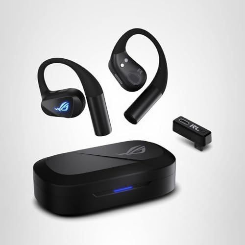 ASUS ROG Cetra Open Wireless Open Ear Earbuds – Dual-Mode (BT/2.4GHz), Quad AI Noise-Canceling Mic, Low Latency, 16H Playtime, IPX5 Water Resistant, for Daily/Workout/Outdoor/Gaming Use - Black — view 10