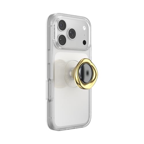 Image of PopSockets PopTop, Adhesive Phone Grip with Swappable Top, Crystal - Eye of the Beholder Gold