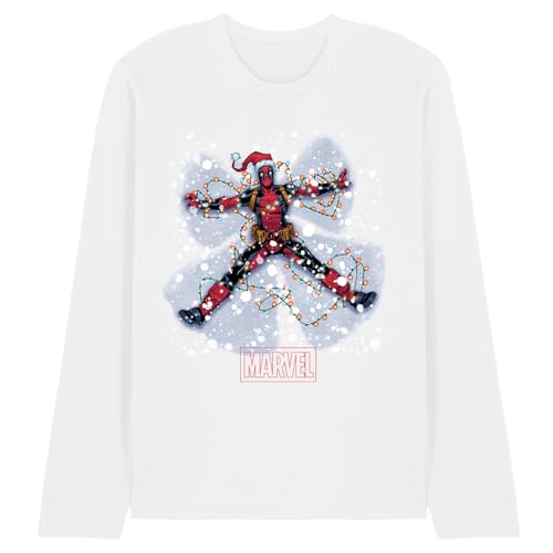 T-shirt manches longues Deadpool Marvel : dites adieu aux pulls de Noël inconfortables