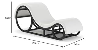 Sofa tantra Fauteuil Tantra Élegant Cuir Synthetique Adulte (Blanc)