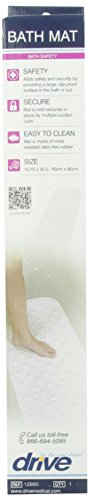 Drive Medical 12950 Bathtub Mat, White, Large thumb #1