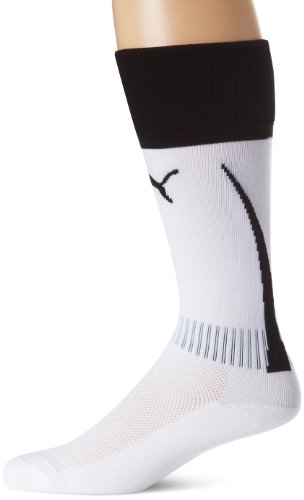 Puma Men's Power 5 Socks (Puma White/Puma Black, Small)