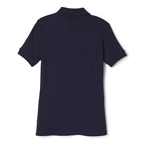 Image of French Toast Girls Short Sleeve Interlock Polo with Picot Collar