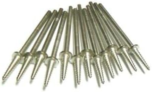 Tapered Threaded Mandrel Screw Thread Head Arbor 3/32" 1 Dozen for Rubber Points Made in Germany by JTS