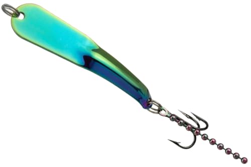 IRON DECOY Steely Fishing Lure Spoon, Casting, Trolling, Jigging, Ice, Lake, River, Stream, Freshwater, Trout, Bass, Walley, Salmon, Crappie, Pike