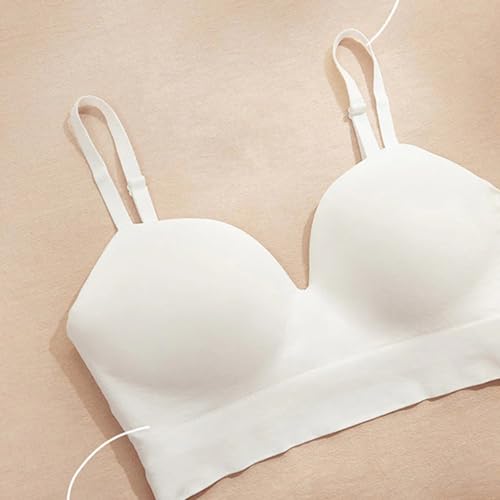 Brassière push-up sans armatures couverture complète invisible blanche - 4