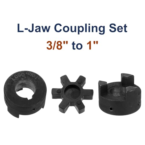 QUARKZMAN 3/8 Bis 1 L090 Flexibles 3-teiliges L-Jaw Kupplungsset & Buna-N NBR Gummispider Für Holzspalter Hybridgeräte