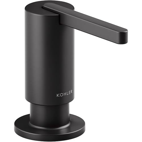 Kohler Components Deck Mounted Soap/Lotion Dispenser with 16 oz Capacity Matte Black