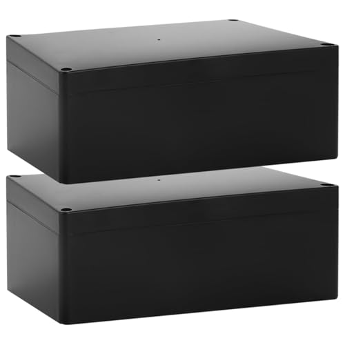 Boîtier électronique étanche IP65 YAYODS boîte de dérivation extérieure 200x120x75 noir