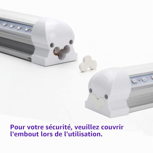 Eleganted 395nm 10W Tube LED Lumière Noire, 48Leds Barre de Lumières UV, Lumière DJ Disco, Black Light pour Halloween Noël Soirée Body Painting Peinture Maquillage Fluo – vue 5