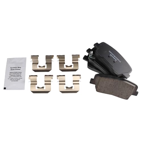 Image of TRQ Rear Brake Pad and Rotor Set Ceramic