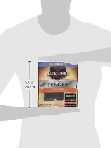 Link Snacks Jack Link's Extra Tender Steak Strips, Sweet & Spicy, 2.85 Ounce