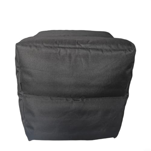 Cubierta de protección acústica para Thermomix TM5 TM6 TM7 TM31 TM21 de algodón absorbente de sonido y nailon, impermeable, 33,5 x 33,5 x 34,5 cm, color negro