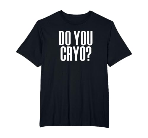 Cryo? Ice Bath Cold Therapy Cryotherapy T-Shirt, Men's Big and Tall, Black, 5X Tall