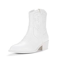 A-western Cowboy Boots-9816-white