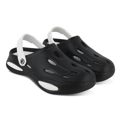 Image of BEONZA Men Premium Padded Super Soft Classic Casual Clogs /Sandal with Adjustable Back Strap for Adults | Comfortable & Light Weight | Stylish & Anti-Skid | Waterproof & Daily Mules for Gents /Boys
