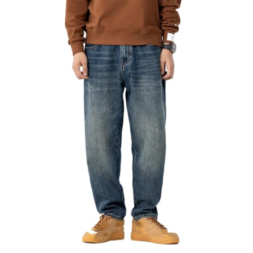 Jeans Pants Trousers Denim Spring and Autumn Stretch Men's Classic Japanese Loose Retro Conical