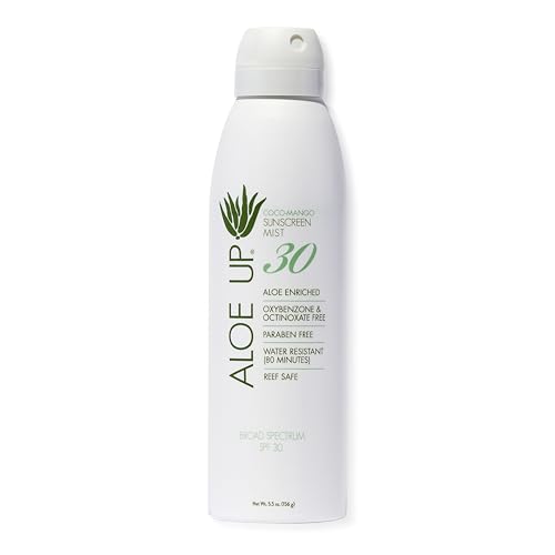 Aloe Up White Collection Sunscreen Spray SPF 50, White Collection Sunscreen Spray SPF 30, and Sport Sunscreen Lotion SPF 50 - Bundle with Face and Body Sunscreen Protector - Reef Friendly - 3 Items 5.5 fl. oz