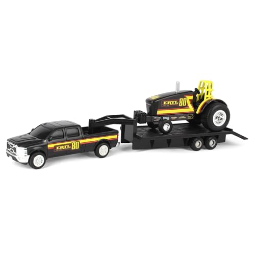 ERTL 1/64 80th Anniversary Pulling Tractor with Pickup Truck & Trailer 16516
