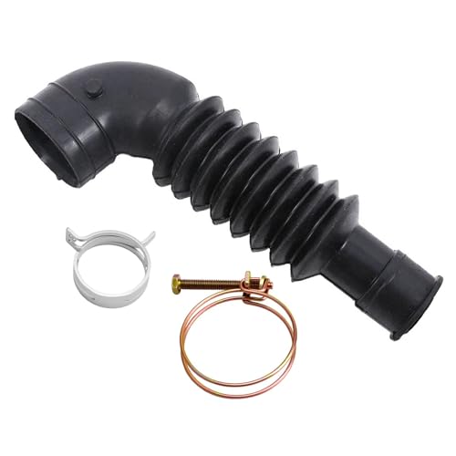 DC97-17345B for Samsung Washing Machine Drain Hose - Black rubber elbow with fixed bolt Replace DC67-00684A, DC97-17345A, DC97-17417A, AP6287099, PS12394402