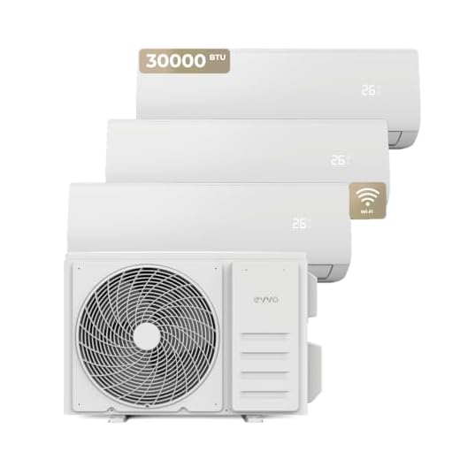 Aire Acondicionado EVVO CLIMA Multi 3x1 WiFi | Eficiencia A++, Sistema inverter, Bomba de Calor, Deshumidificador, Control Remoto, Color Blanco, 9000 + 9000 + 12000 BTU